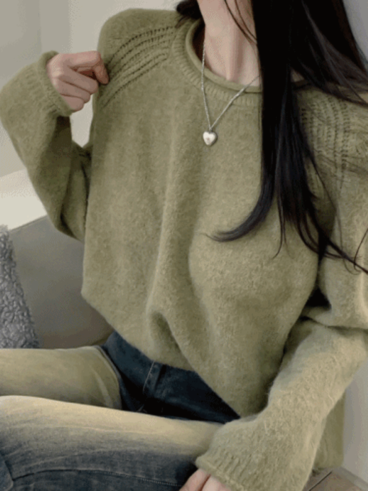 [부드러워요/핏보장!] 다즐링 폭닥 오버핏니트 knit - 6color